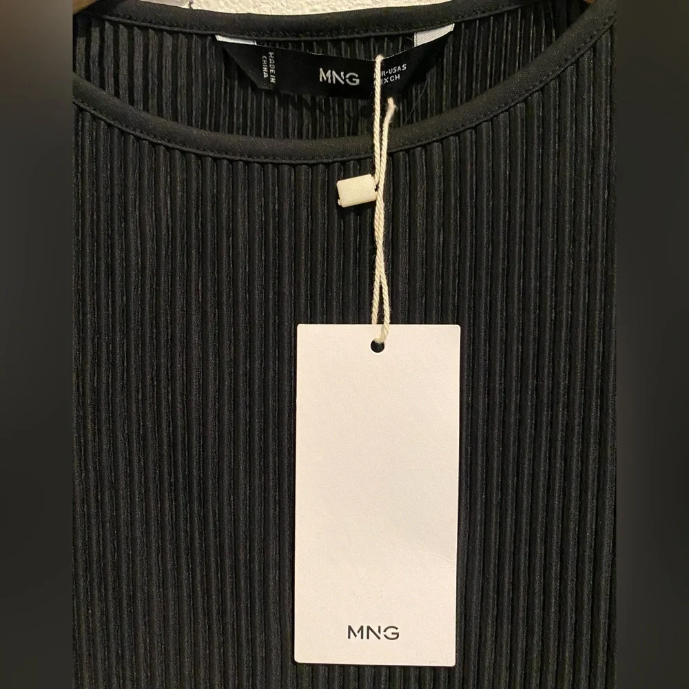Mango Black Ribbed Tank Top - Picture 3 of 3